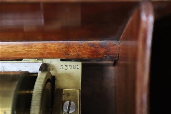 A mid 19th century Nicole Freres 11in. cylinder music box playing six airs